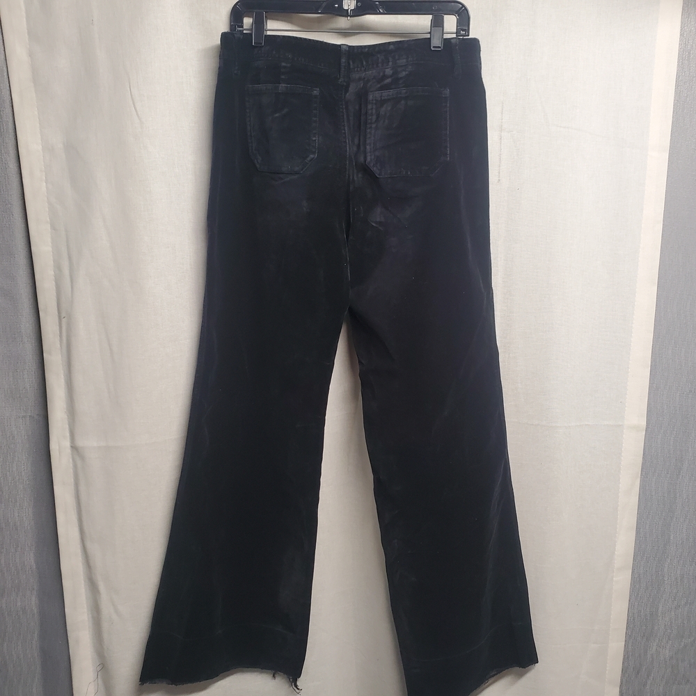 Velvet Like Express Midnight Black Flare Pants - Picture 2 of 13